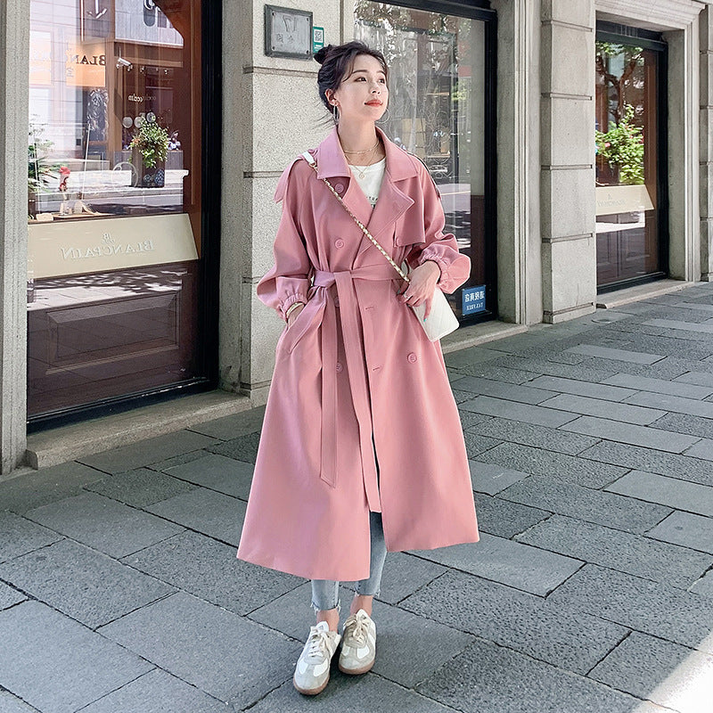 Korean Style Loose Design Casual Long Coat