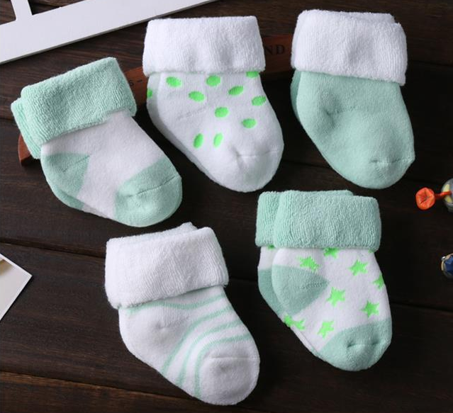 5 pairs Baby Socks Floor Non-slip Cotton Cartoon Doll socks with bells Baby Girls Boys Soft Cute Accessories