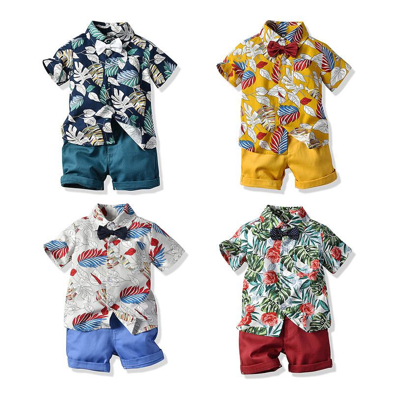 Children's summer suit boys' shirt and shorts
