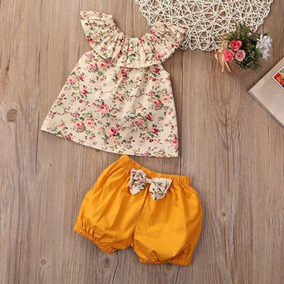 Summer Newborn Baby Girl Clothes Shorts Outfits