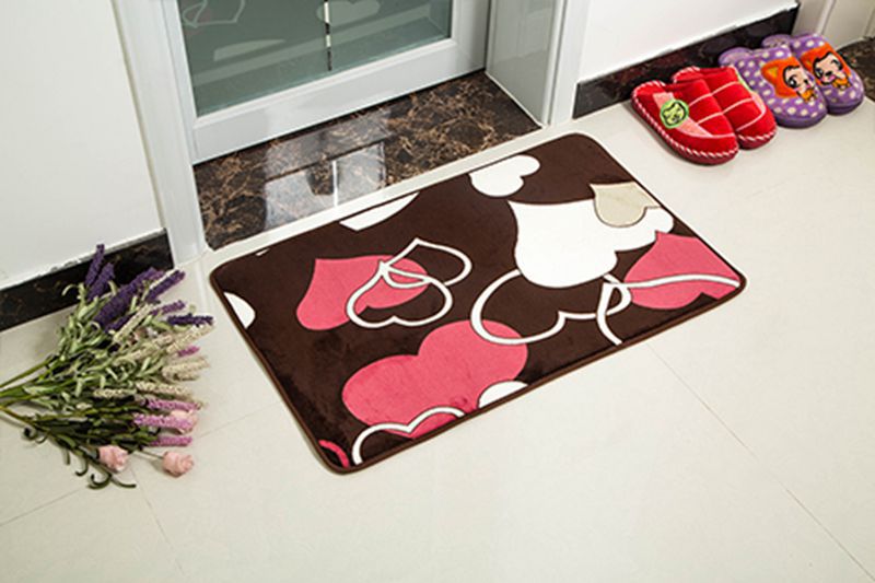 Entrance Of Coral Wool Pattern Absorbent Carpet