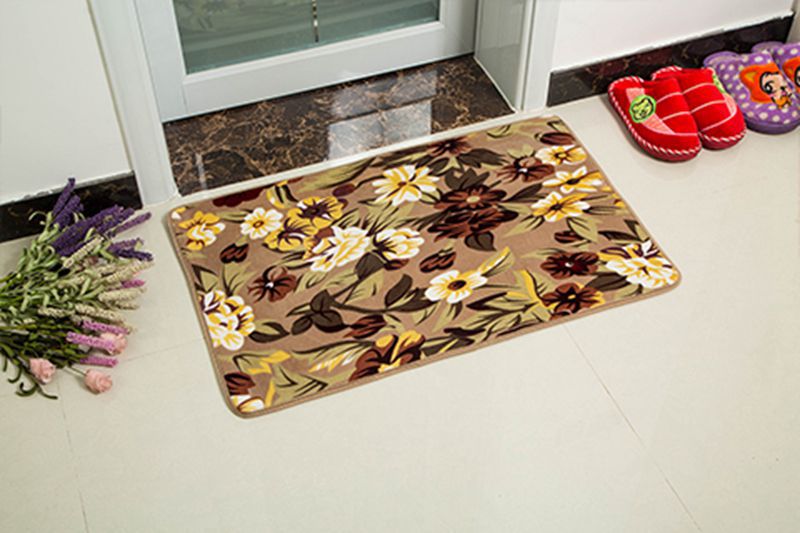 Entrance Of Coral Wool Pattern Absorbent Carpet