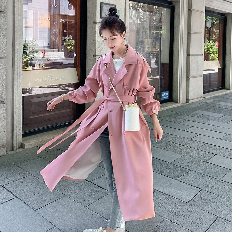 Korean Style Loose Design Casual Long Coat