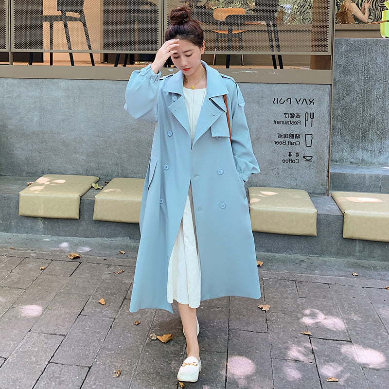 Korean Style Loose Design Casual Long Coat