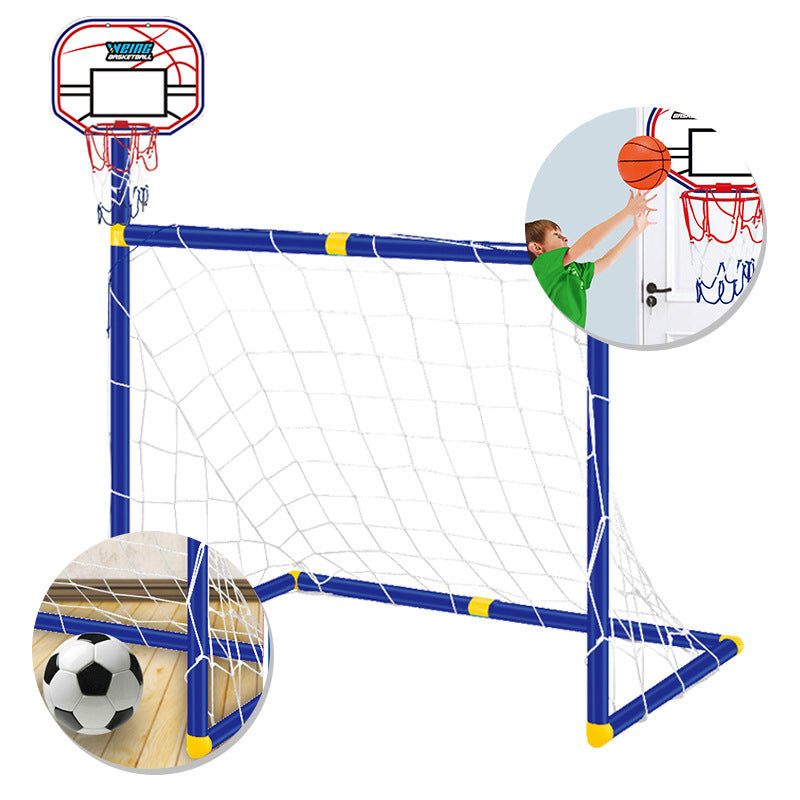 Folding Mini Football Soccer Ball Goal Post Net