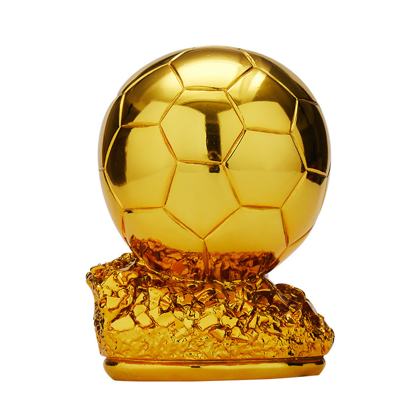 Soccer Player Award Soccer Golden Ball Trophy Model Customize