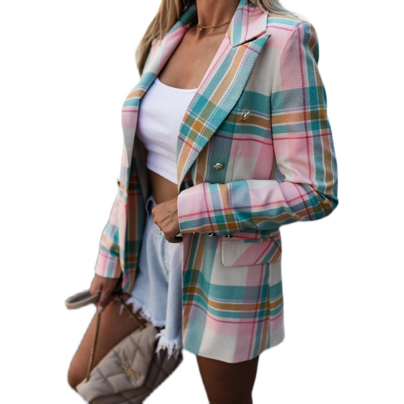 Plaid Small Suit Jacket