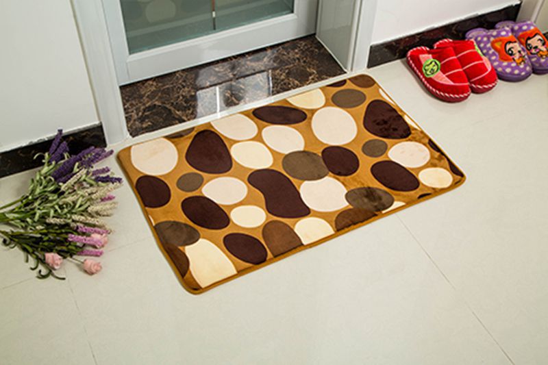 Entrance Of Coral Wool Pattern Absorbent Carpet