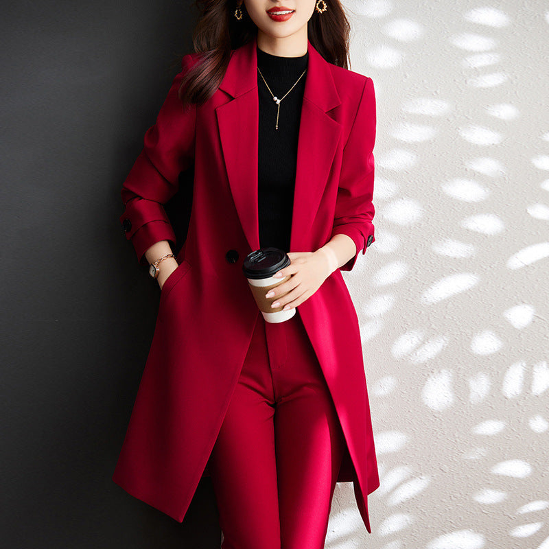 New Casual Solid Color Suit For Women