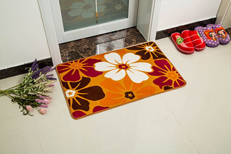 Entrance Of Coral Wool Pattern Absorbent Carpet