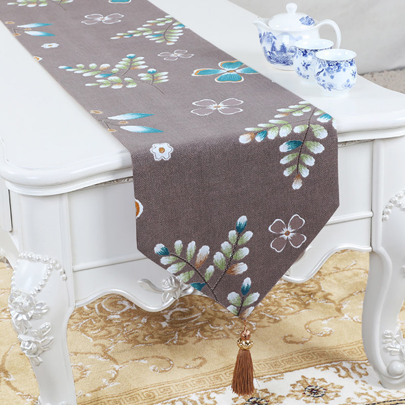 European Simple Printing Dining Table Long Tea Cloth