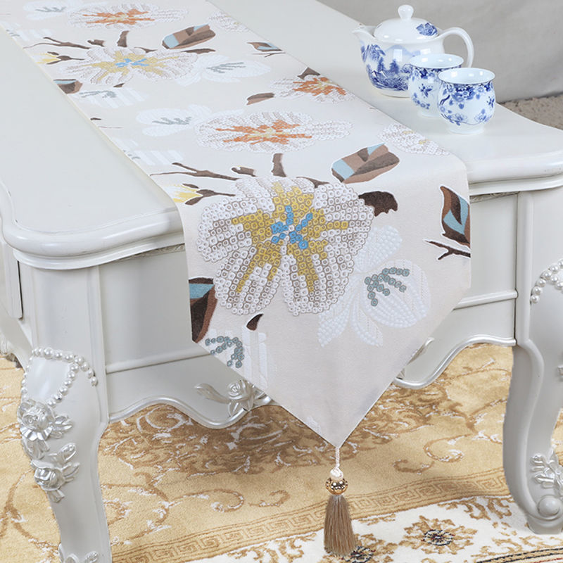 European Simple Printing Dining Table Long Tea Cloth