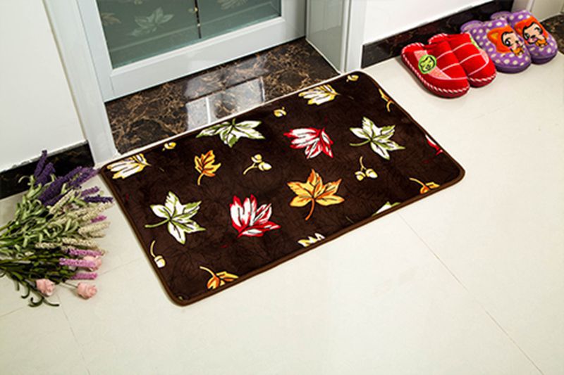 Entrance Of Coral Wool Pattern Absorbent Carpet