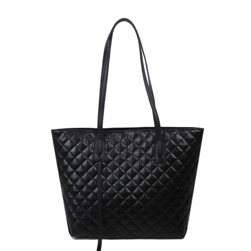 Diamond Check Bag Women's Shopping Bag Shoulder Underarm Bag
