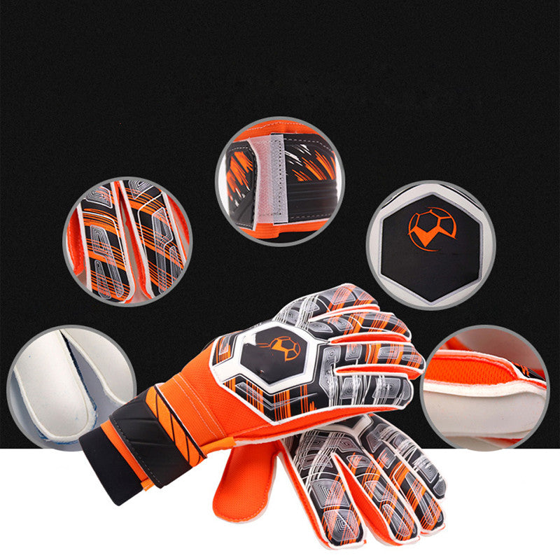 Soccer Goalkeeper Gloves Professional Full Latex Tape